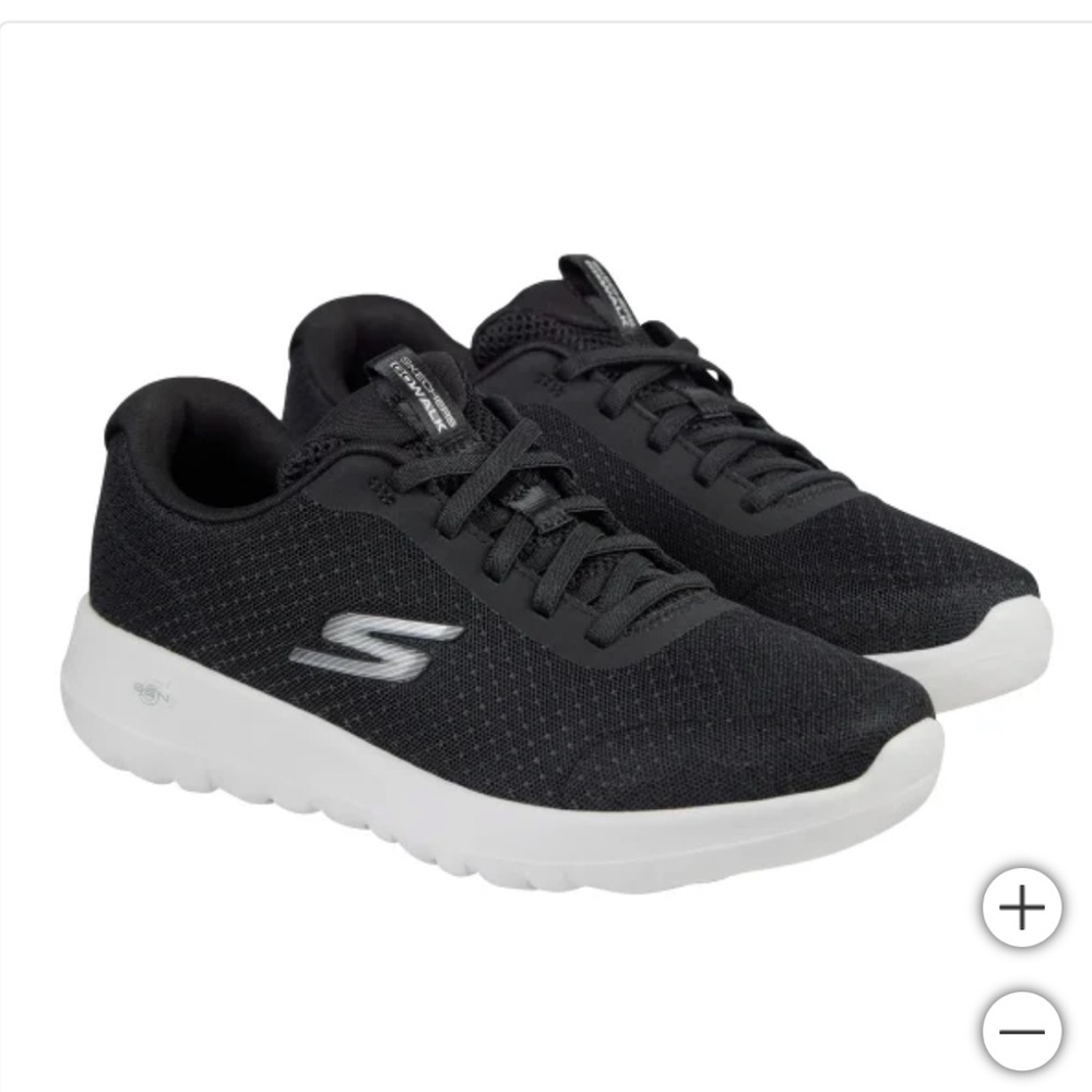 Skechers Black and White Athletic Shoes